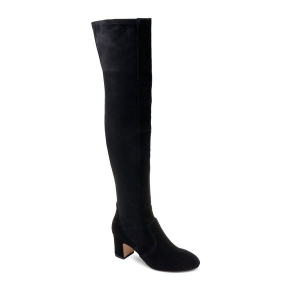 SPLENDID Womens Mahogany Brown Padded Phoenix Almond Toe Block Heel Leather Slouch Boot main image 1